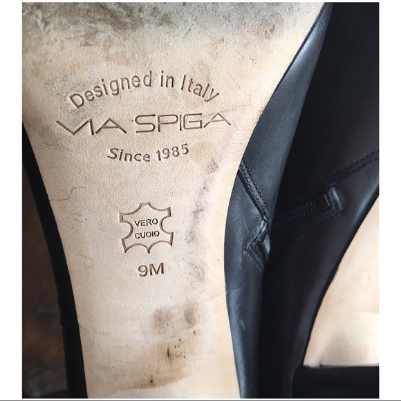 VIA SPIGA LEATHER ANKLE BOOTS - Picture 6 of 7